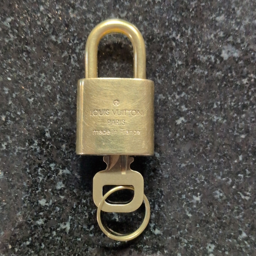 Louis Vuitton Gold Padlock with Key